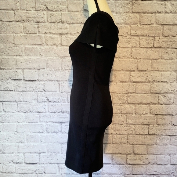 T Alexander Wang womens black bandage above the knee length fitted dress size M - Picture 6 of 12